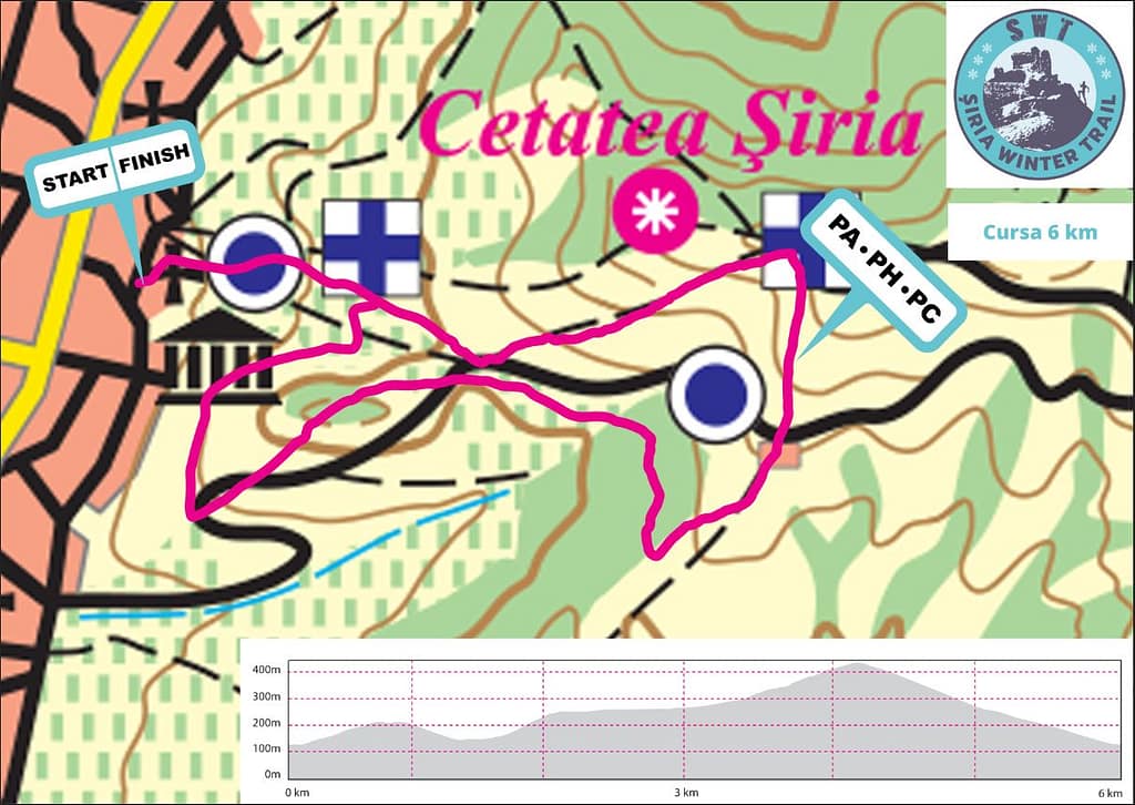 Harta Cros 6km Siria Winter Trail